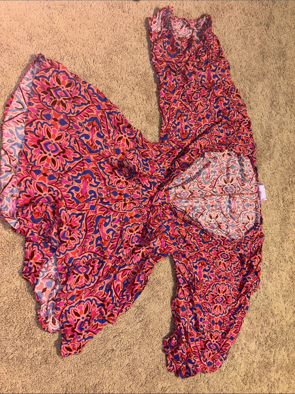 Women's Pink Floral Romper - Lightweight Summer Style